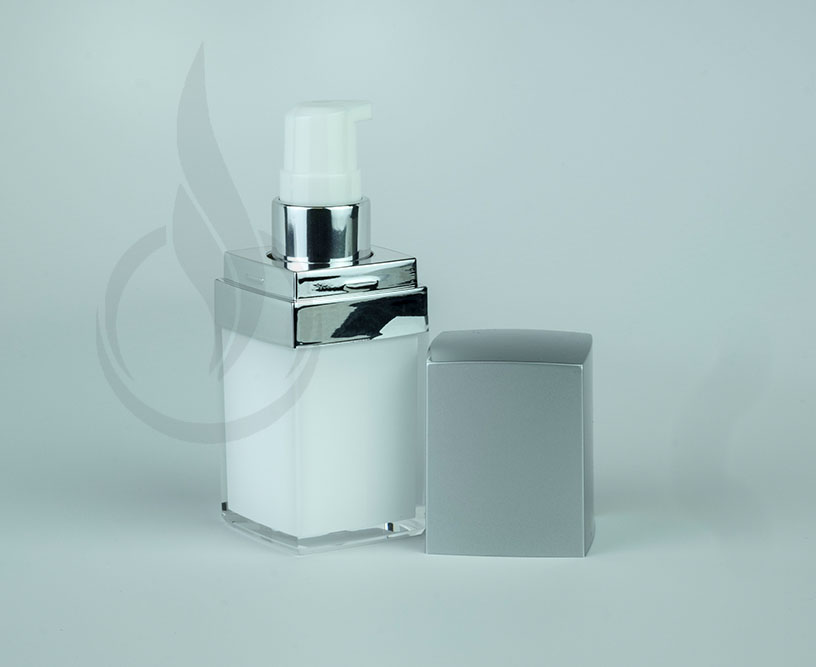 15ml Silver Cap Square Series Bottle